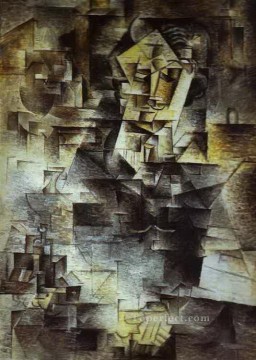  ile - Portrait of Daniel Henry Kahnweiler 1910 cubism Pablo Picasso
